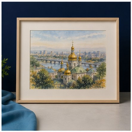 Акварель «Київ. Ранок»